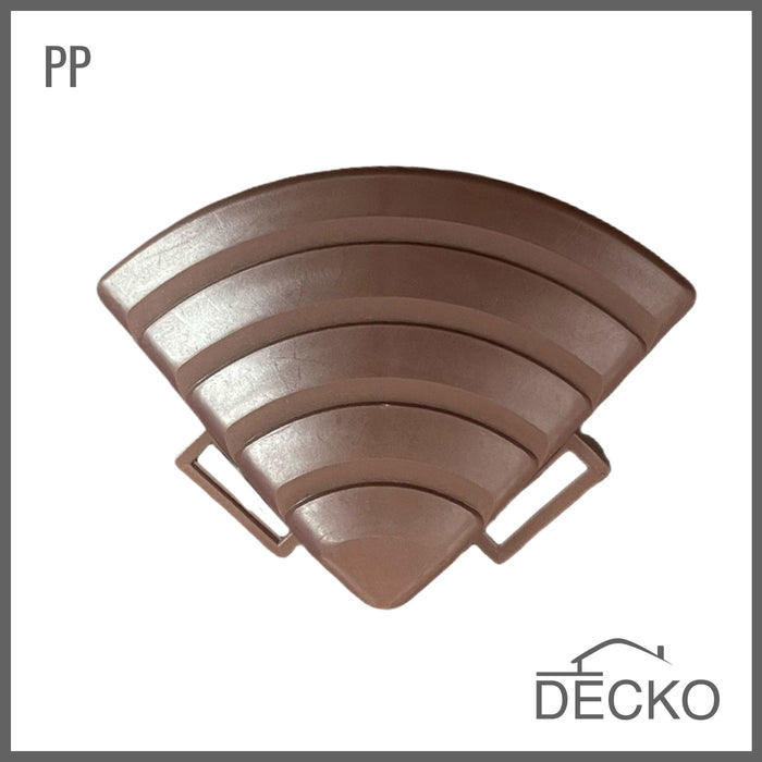 DECKO PP deck tile corner, Brown