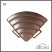 DECKO PP deck tile corner, Brown