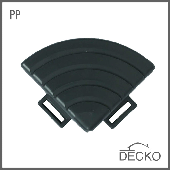 DECKO PP deck tile corner, Gray