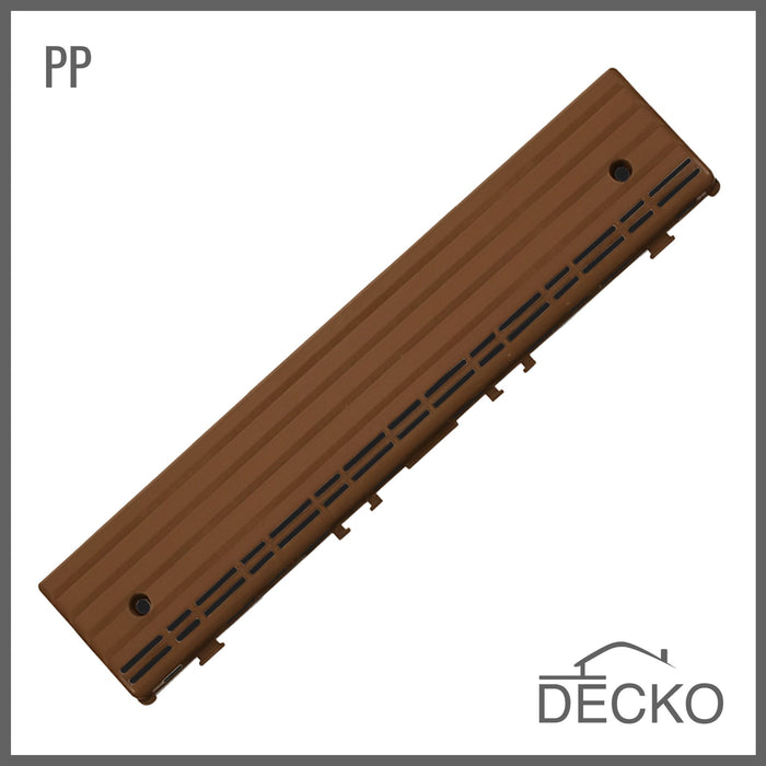 DECKO PP deck tile ramp edge, Brown