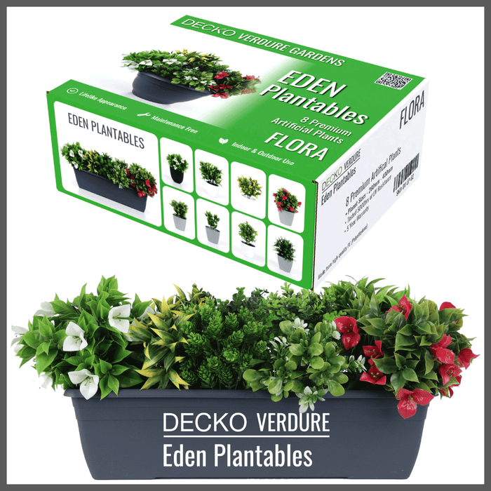 Plantable Artificial Plants - <b>FLORA</b> - Collection (8 different plants) | DECKO Verdure Eden Plantables