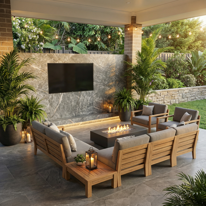 Flexible 3D Stone Wall Panels - <b>GRANDE MARMO</b> - Box of 5 serial panels (47.2" x 23.6") <b>38.75 sqft </b> coverage | DECKO Flexistone