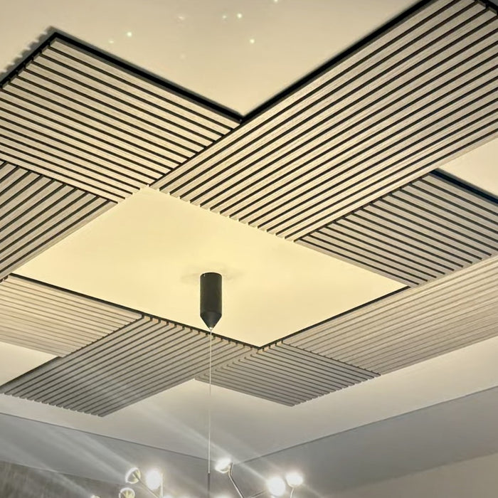 Acoustic Sound Dampening Wall Panels - <b>QAK Square</b> - box of 5 panels (23.6" x 23.6" x 0.8") <b>19.5 sq ft</b> total coverage | DECKO SOUNDSCAPE