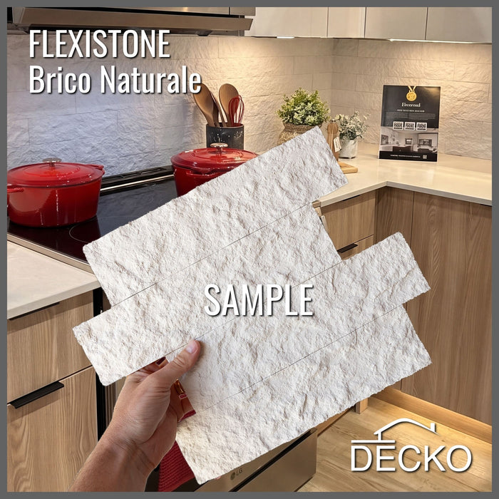 Flexible 3D Stone Wall Panel Sample - BRICO NATURALE | DECKO Flexistone - Free Shipping