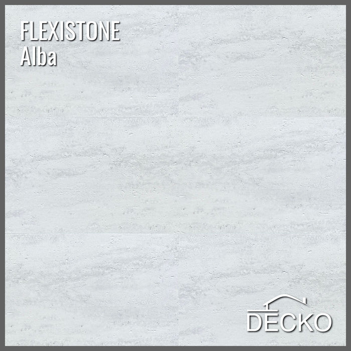 Flexible 3D Stone Wall Panels - PIETRA ALBA - Box of 16 panels (35.4" x 11.8") 46.5 sqft coverage | DECKO Flexistone