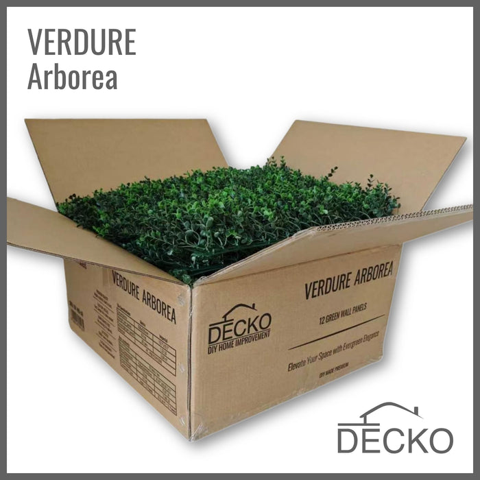 Artificial Plants Green Wall Panel - ARBOREA - 1.6' x 1.6' - | DECKO VERDURE (2,56 sq. feet panel)