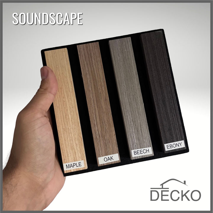 Acoustic Sound Dampening Wall Panels <b>Sample Pack</b> | DECKO SOUNDSCAPE - $8.90 handling fee with free delivery (1 / address)