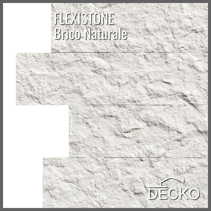 Flexible 3D Stone Wall Panel Sample - BRICO NATURALE | DECKO Flexistone - Free Shipping