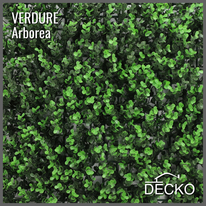 Artificial Plants Green Wall Panel - ARBOREA - 1.6' x 1.6' - | DECKO VERDURE (2,56 sq. feet panel)