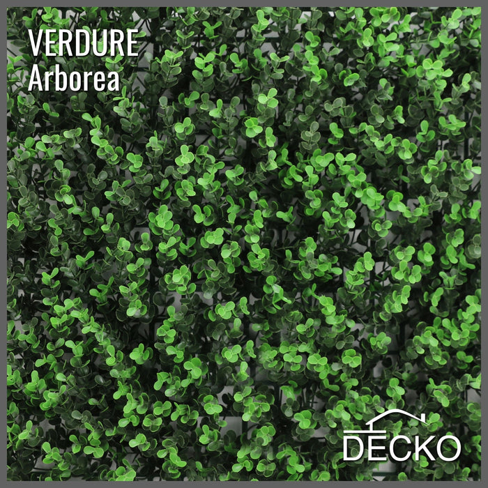 Artificial Plants Green Wall Panel - ARBOREA - 1.6' x 1.6' - | DECKO VERDURE (2,56 sq. feet panel)