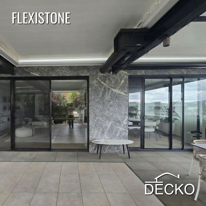 Flexible 3D Stone Wall Panels - GRANDE MARMO - Box of 5 serial panels (47.2" x 23.6") 38.75 sqft coverage | DECKO Flexistone