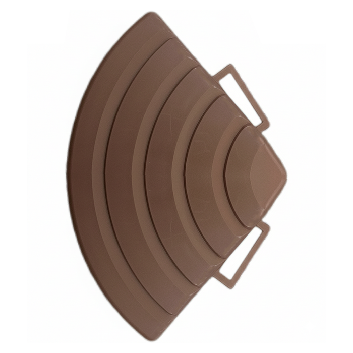 Deck Tiles <b>Ramp Edge</b> for Interlocking PP Flooring - Premium, with Recycled Polypropylene | DECKO Lite (12" x 2.36" x 0.78") - (One Piece)