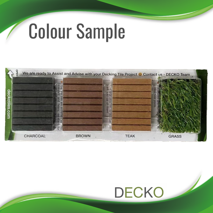 Free DECKO Tiles <b>Color Sample</b> with Free Delivery ($5.9 Handling fee)