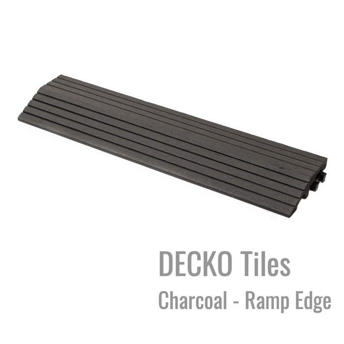 DECKO Tiles <b>RAMP EDGE</b> - (One Piece) - 11.8"/3.1"/0.8"