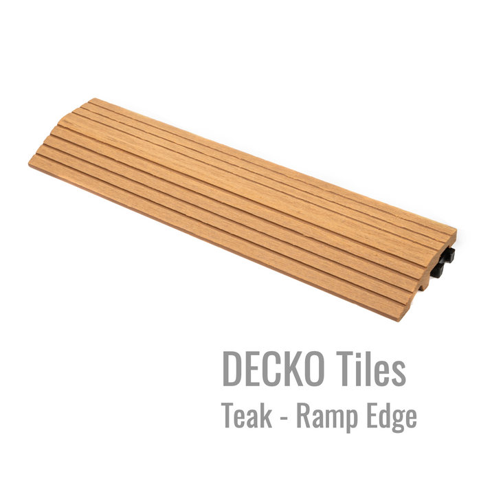 DECKO Tiles <b>RAMP EDGE</b> - (One Piece) - 11.8"/3.1"/0.8"