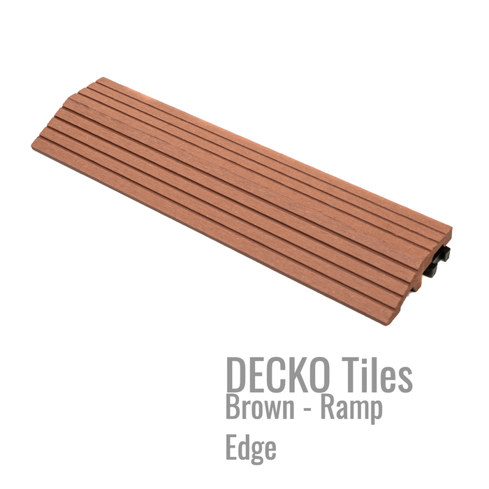 DECKO Tiles <b>RAMP EDGE</b> - (One Piece) - 11.8"/3.1"/0.8"