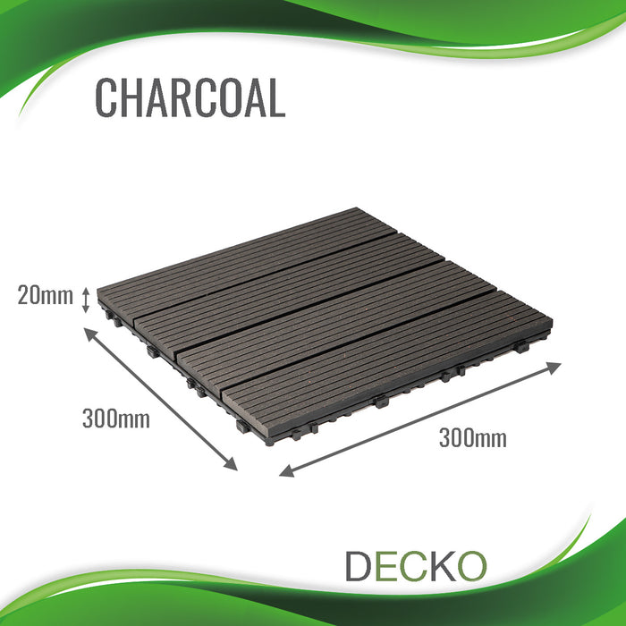 DECKO Premium Tiles - <b>Select Colour</b> - Price / Box of 11 Tiles = 10.86 sqft