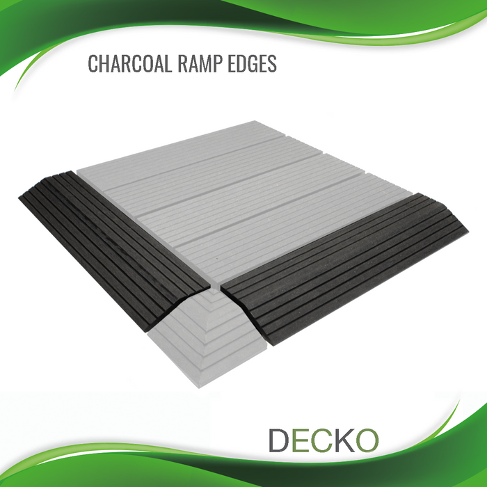 DECKO Tiles <b>RAMP EDGE</b> - (One Piece) - 11.8"/3.1"/0.8"