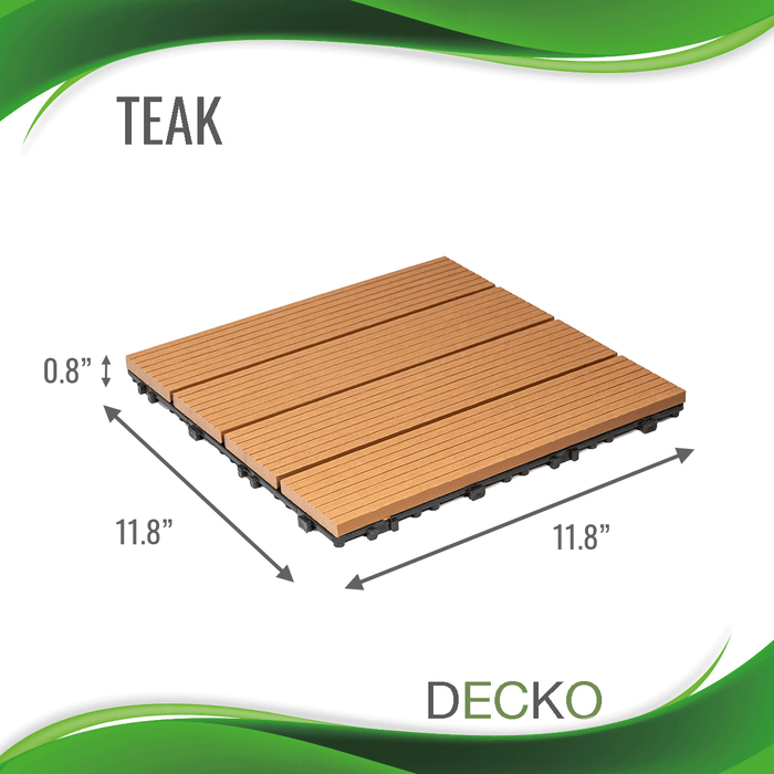 DECKO Premium Tiles - <b>TEAK</b> - (One Piece)