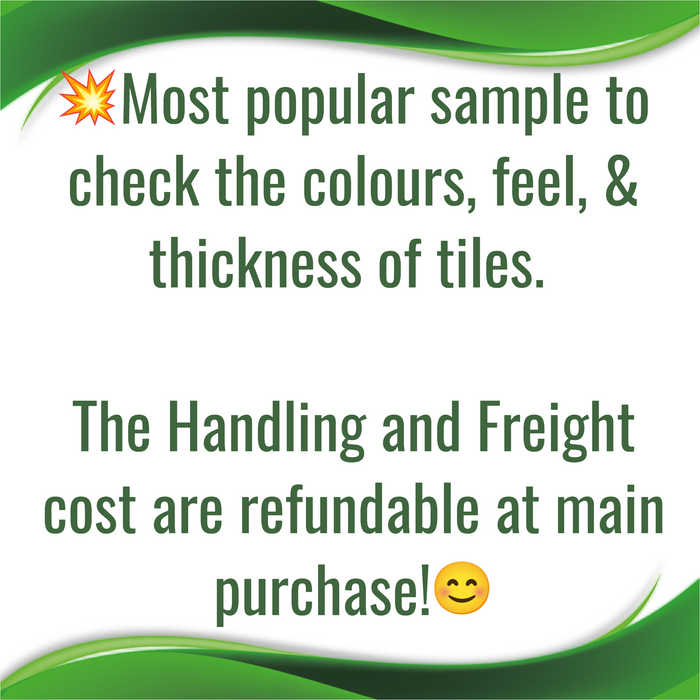 Free DECKO Tiles <b>Sample Pack</b> with Free Delivery ($9.9 Handling fee- one/address only)